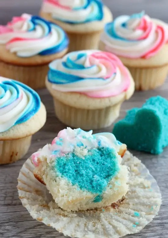 Gender Reveal Cupcakes