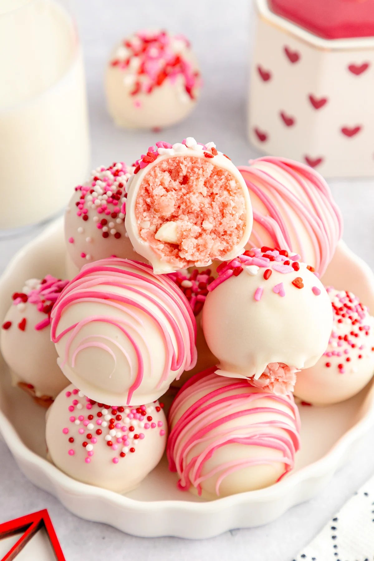 Strawberry Cake Truffles