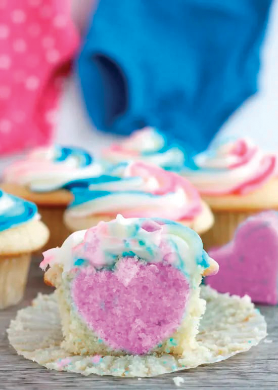 Gender Reveal Cupcakes